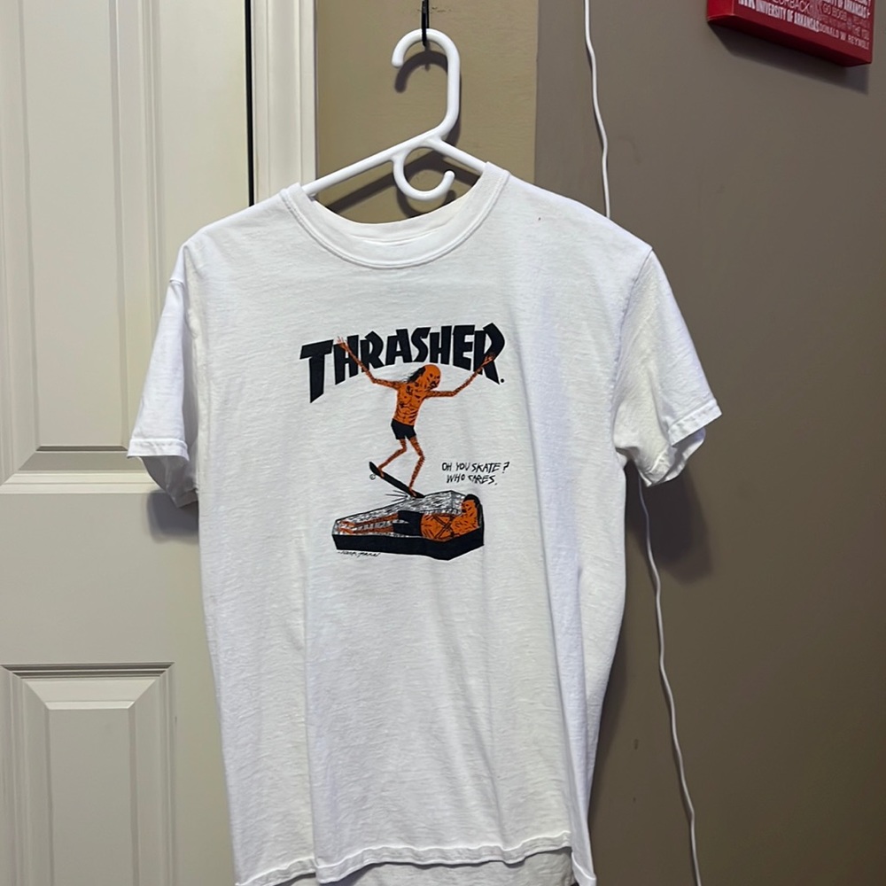 Thrasher “Oh You Skate? Who Cares?” Mens Medium T-Shirt